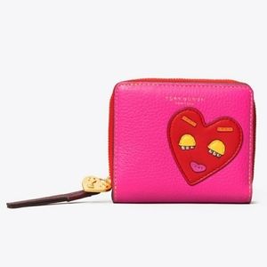 Tory Burch PERRY PATCHWORK HEARTS BI-FOLD WALLET